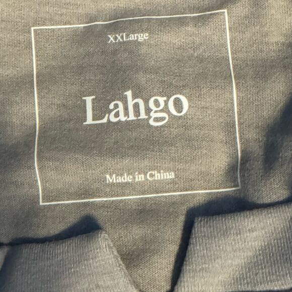 Lahgo by Lunya  Gray Restore Long Sleeve Henley Shirt NWT Size 2XL - Picture 7 of 9